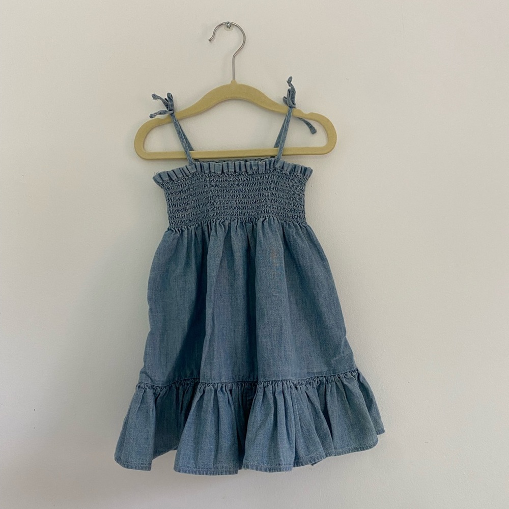 Polo by Ralph Lauren Blue Smocked Tiered Sundress